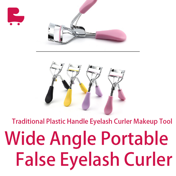 Traditional Plastic Handle Eyelash Curler Makeup Tool Wide Angle Portable False Eyelash Curler
