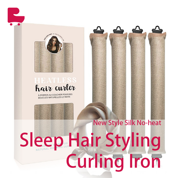 New Style Silk No-heat Sleep Hair Styling Curling Iron Four-piece Set