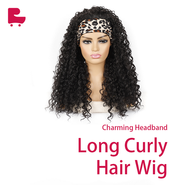 Charming Headband Long Curly Hair Wig