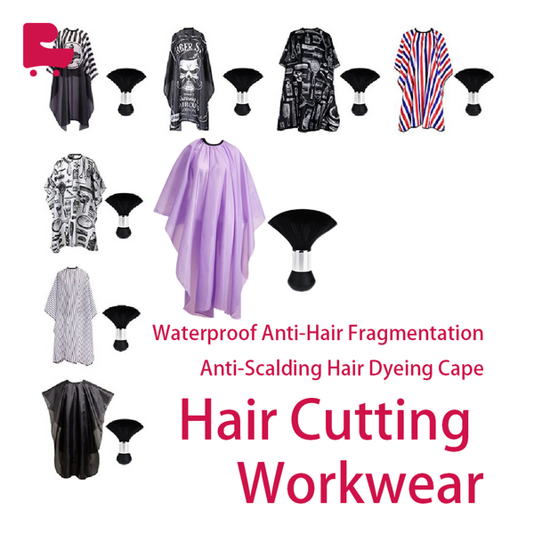 Anti-Hair Fragmentation, Waterproof, Anti-Scalding Hair Dyeing Cape, Hairdressing Apron, Hair Cutting Workwear