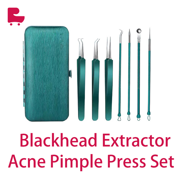 Blackhead Extractor Acne Pimple Press Set - Seven Piece Set