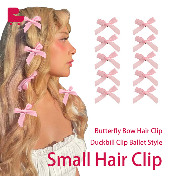 Butterfly Bow Hair Clip Duckbill Clip Ballet Style Small Hair Clip