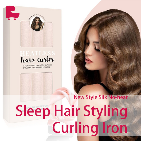 New Style Silk No-heat Sleep Hair Styling Curling Iron Three-piece Set